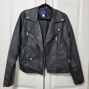 BRAND NEW Simply Styled Faux Leather Jacket